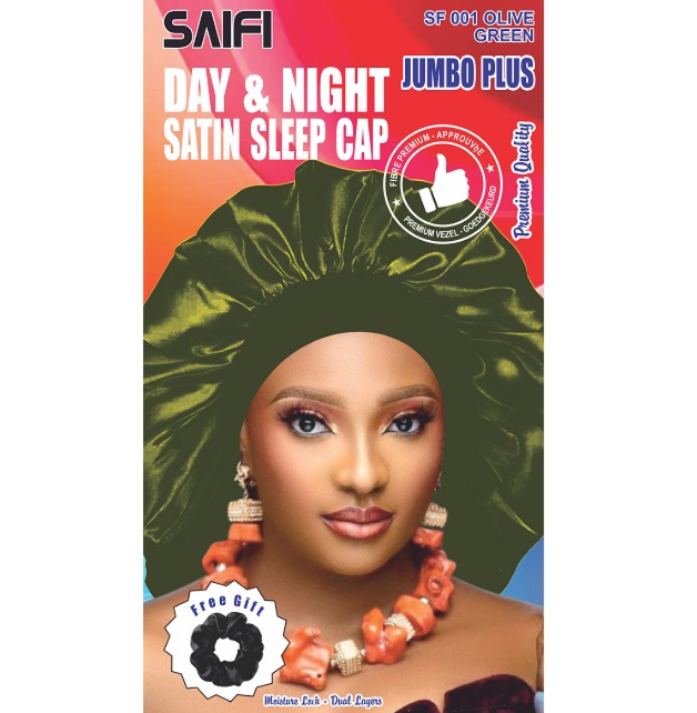 SAIFI Day & Night Satin Sleep Cap Jumbo Plus