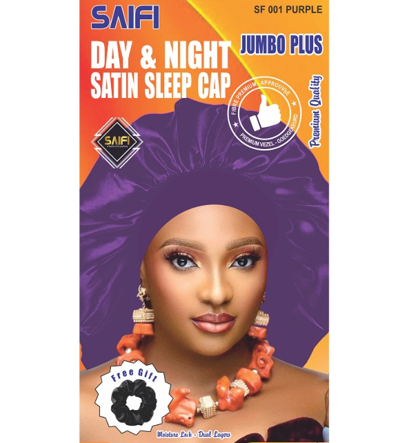 SAIFI Day & Night Satin Sleep Cap Jumbo Plus
