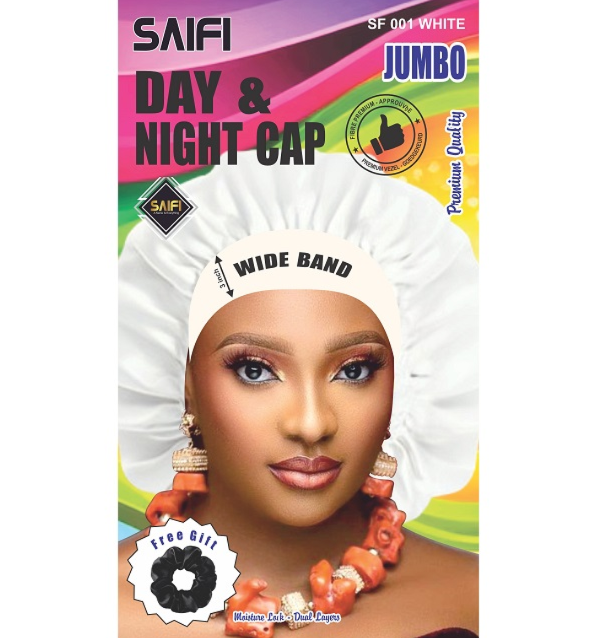 SAIFI Day & Night Satin Sleep Cap Jumbo Plus