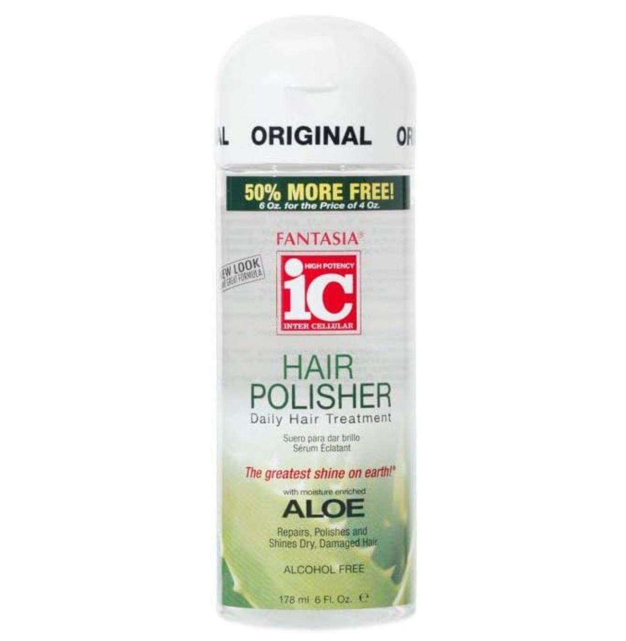 Fantasia IC Hair Polisher Daily Hair Treatment with Aloe Alcohol-Free Shine & Repair Serum 178ml