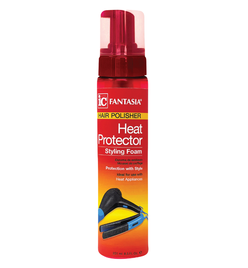 Fantasia IC Hair Polisher Heat Protector Styling Foam 251ml