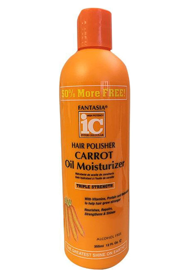 Fantasia Hair Polisher Carrot Oil Moisturizer Triple Strength 355ml