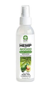Leaf Legacy Hemp and Avocado Liquid Mousse Styling Spray 178ml