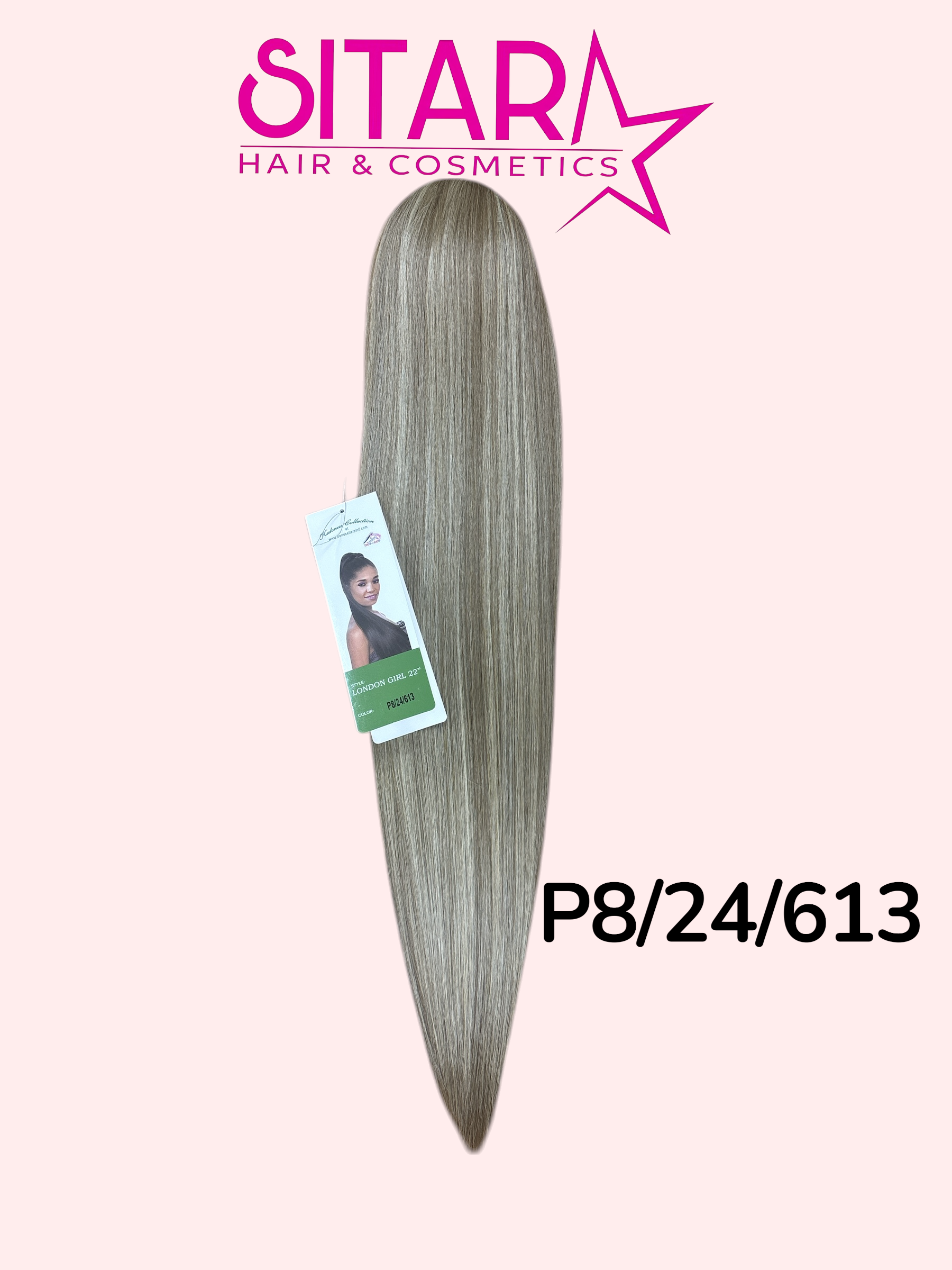 Straight long Ponytail Semi-Natural