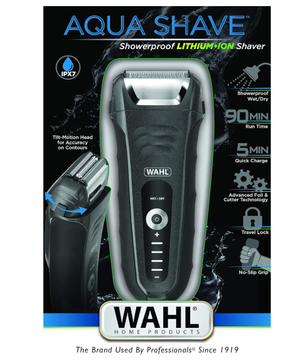 WAHL Aqua Shave Lithium-Ion Wet & Dry Shaver Model 7061L