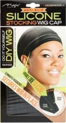 DIY Wig Silicone Stocking Wig Cap Black