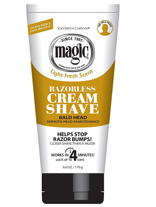 SoftSheen-Carson Magic Razorless Cream Shave Bald Head 170g