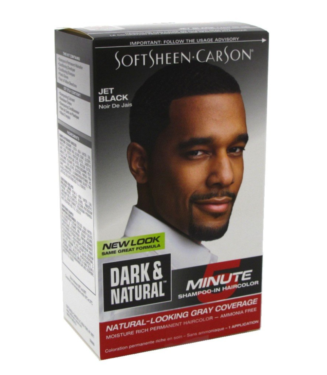 SoftSheen-Carson Dark & Natural Shampoo-In Haircolor Jet Black 1 Application