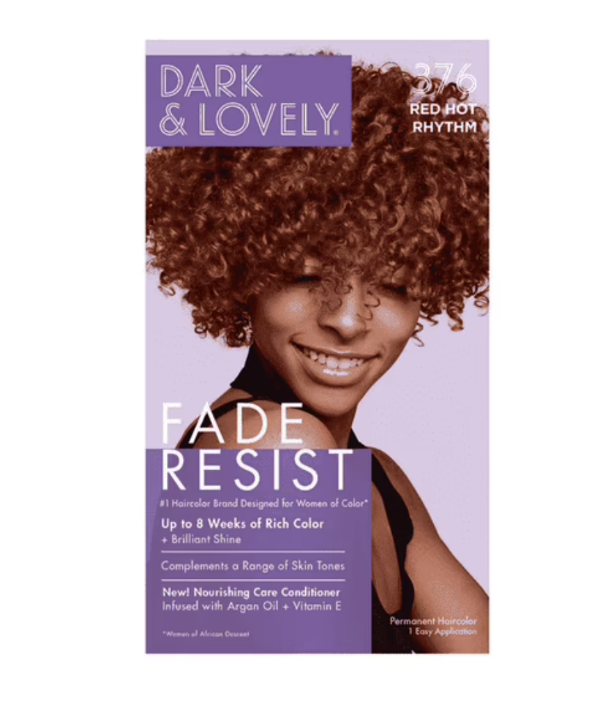 Dark & Lovely Fade Resist Permanent Hair Color – Red Hot Rhythm 376