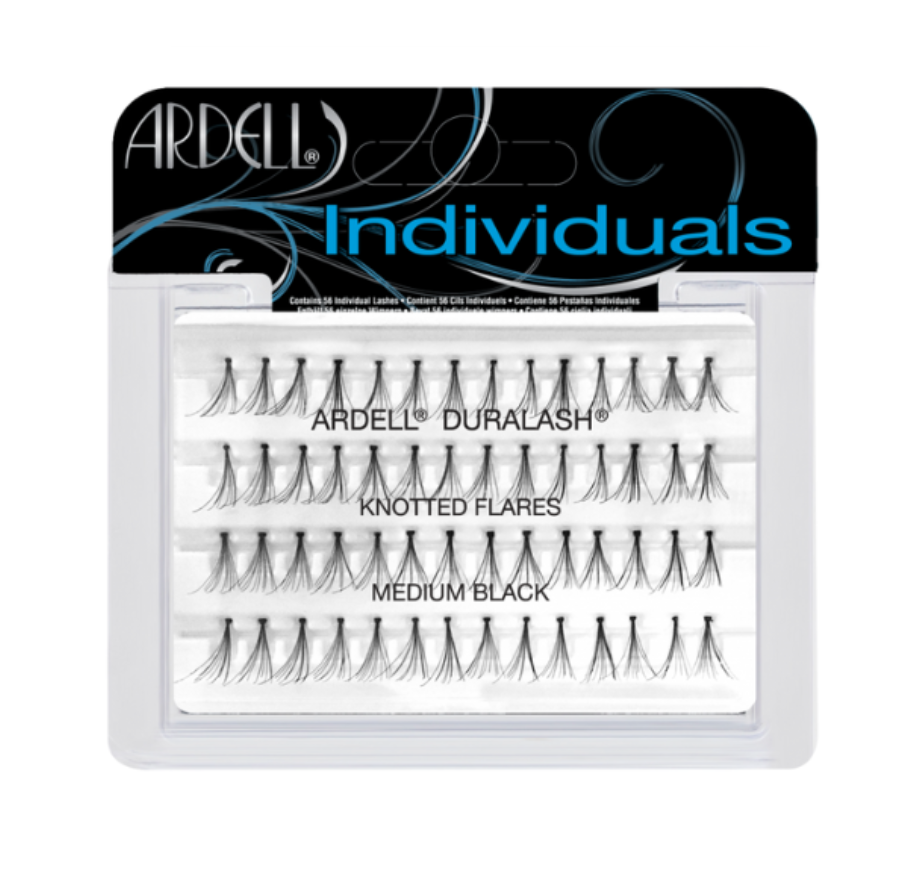 DuraLash Individual Lashes Knotted Flares Medium Black
