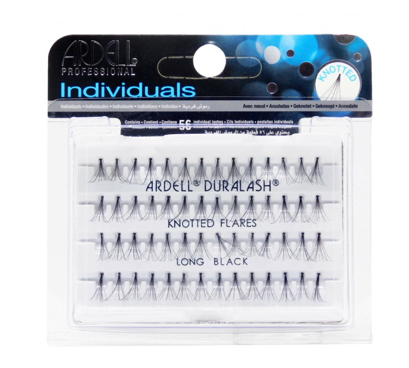 DuraLash Individual Lashes Knotted Flares Long Black