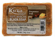 Kuza African Black Soap Fragrance Free 114g