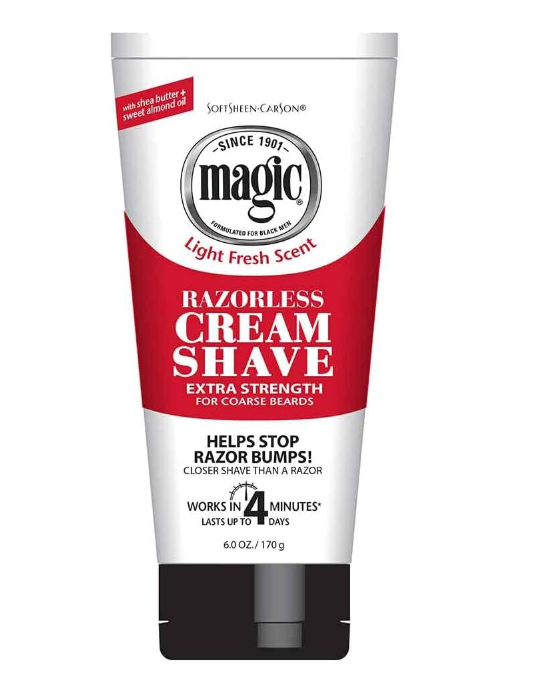 SoftSheen-Carson Magic Razorless Cream Shave Extra Strength for Coarse Beards 170g