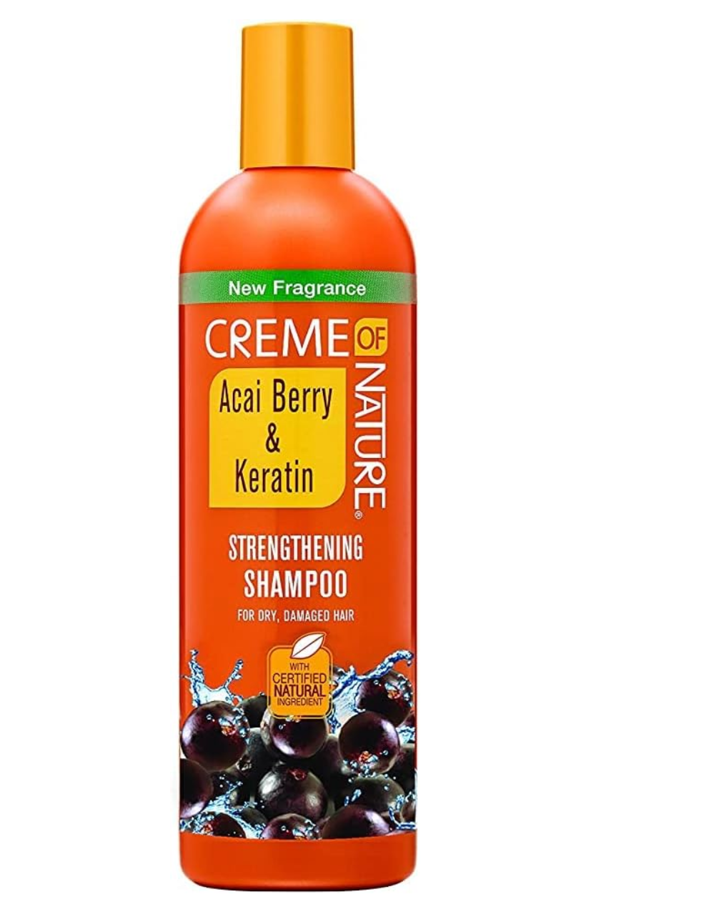 Creme of Nature Acai Berry & Keratin Strengthening Shampoo Repair & Strength for Dry, Damaged Hair 354ml