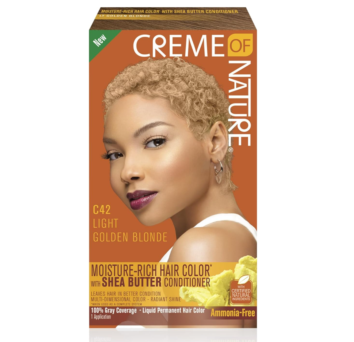 Creme of Nature Moisture-Rich Hair Color with Shea Butter Conditioner 1 Application
