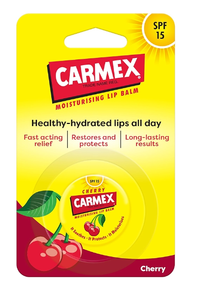 Carmex Cherry Moisturising Lip Balm SPF15 10g