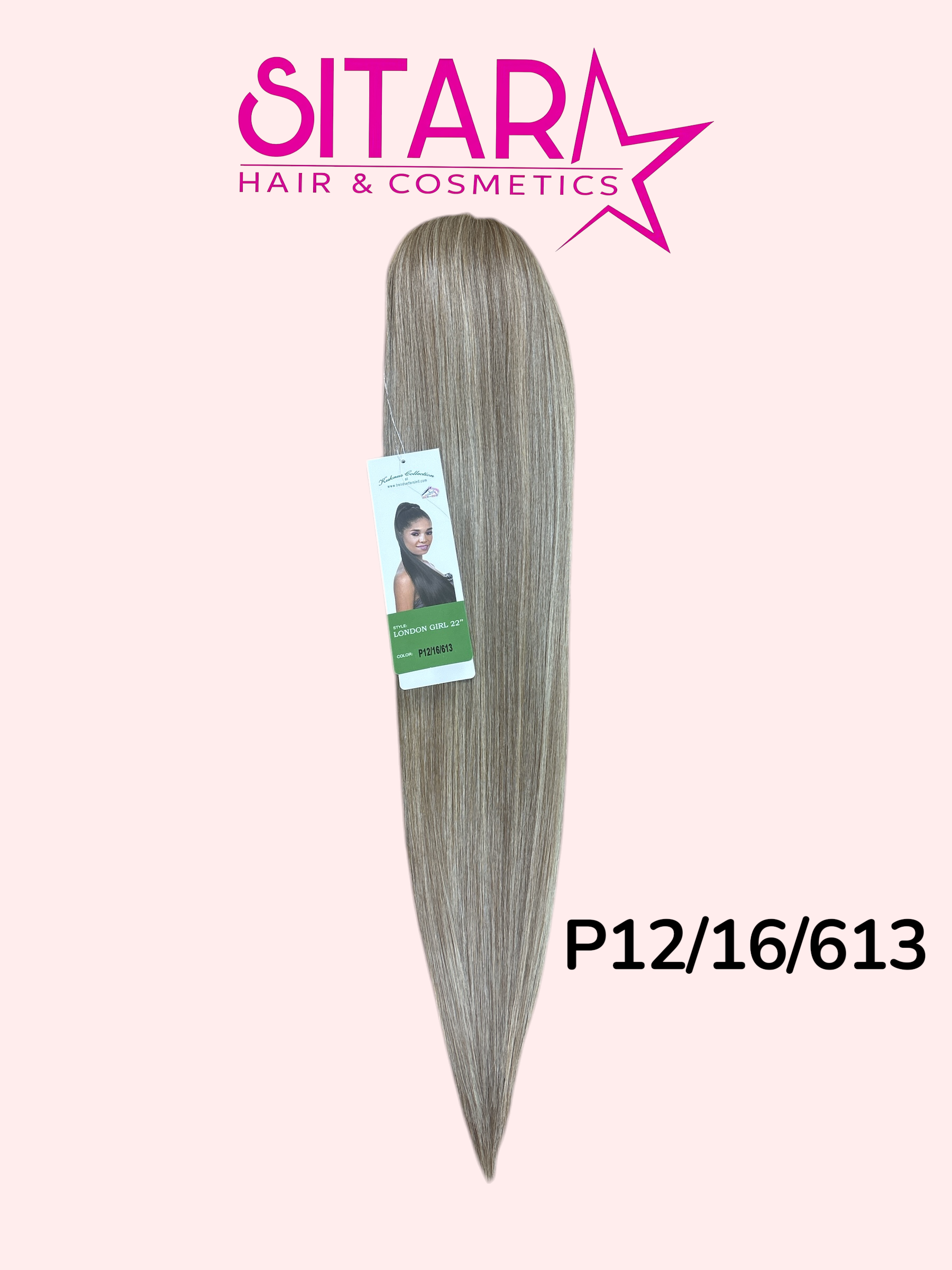 Straight long Ponytail Semi-Natural