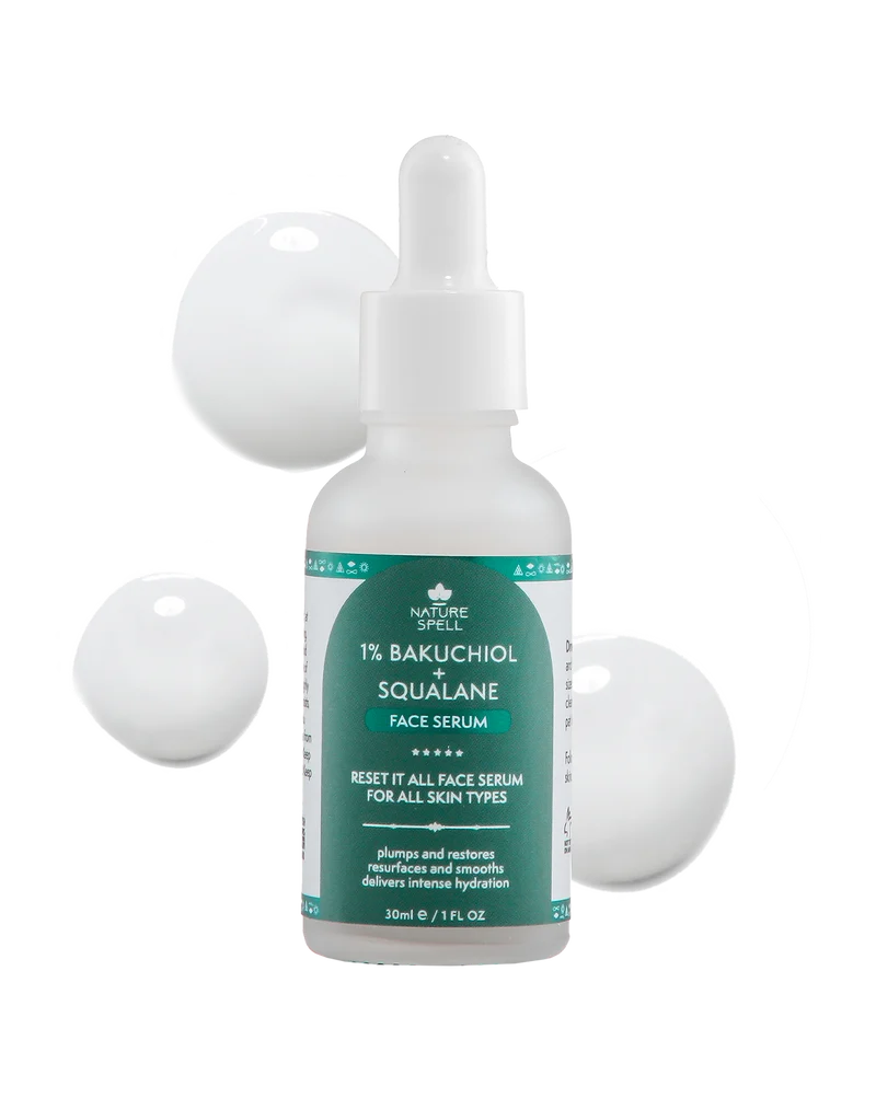 1% Bakuchiol Vegan Retinol & Squalane Face Serum – 30ml