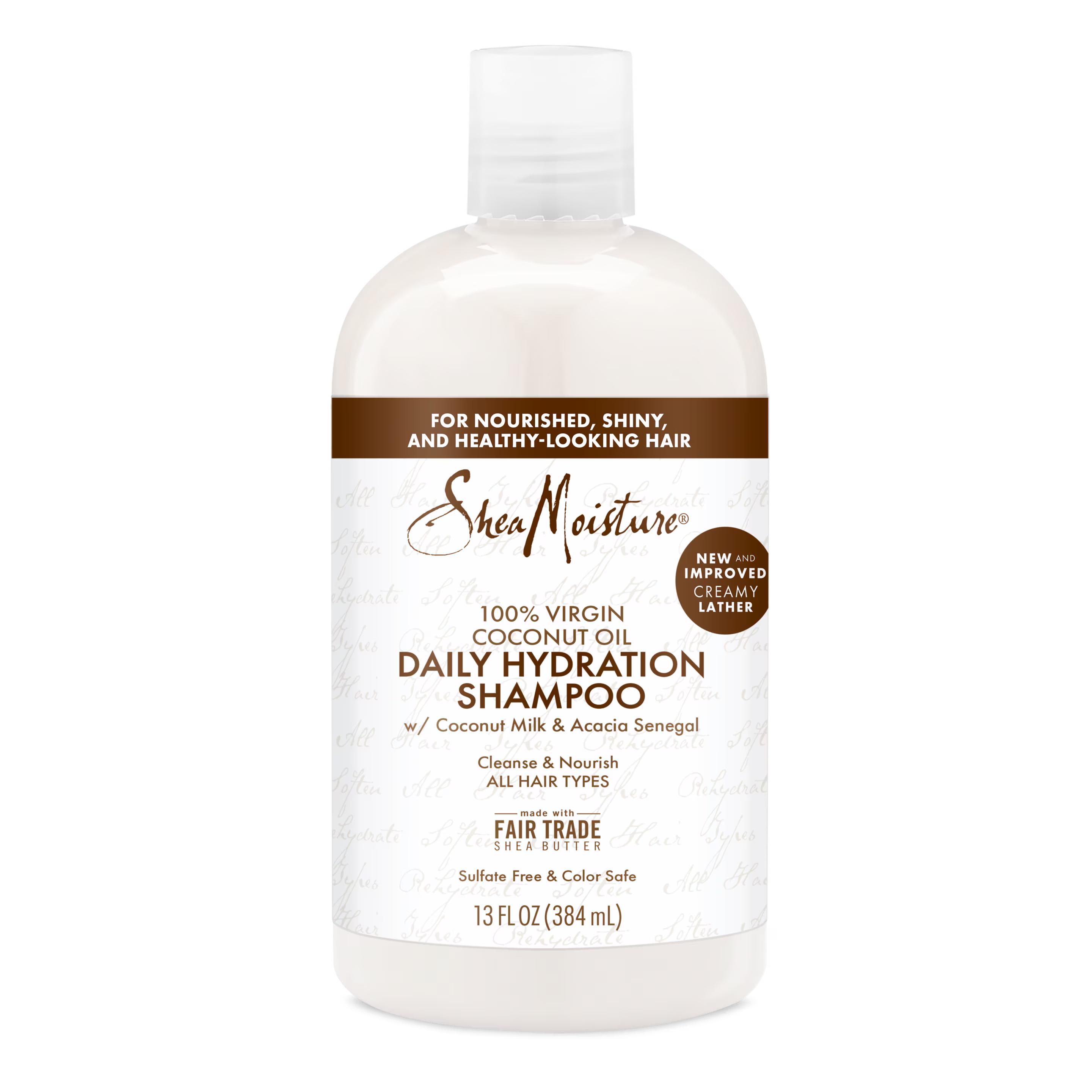 SheaMoisture 100% Virgin Coconut Oil Daily Hydration Shampoo – 13 fl oz (384 ml)