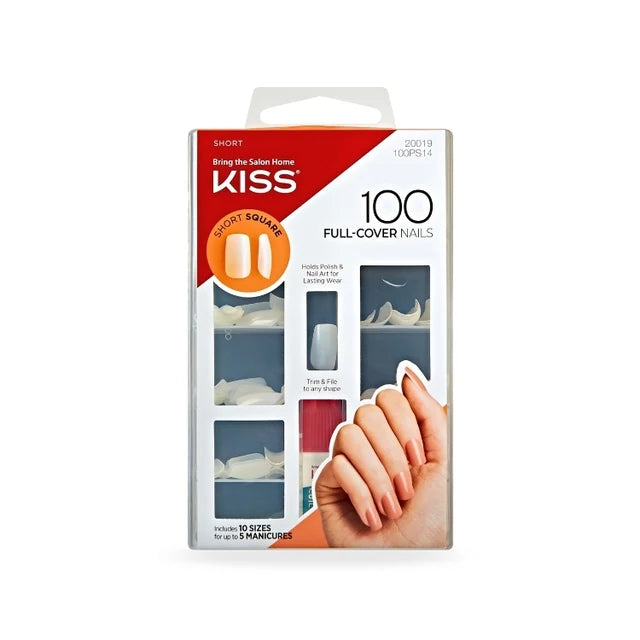 100 Full Cover Nails – Short Square