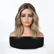 Cashew Medium Wavy Synthetic Full Cap Wig