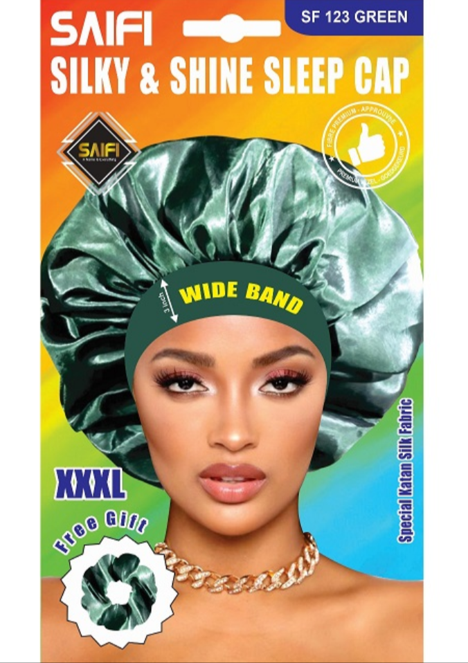 Saifi Silky & Shine Sleep Cap XXXL Green