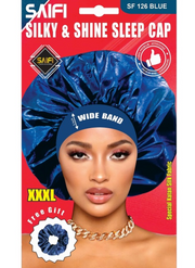 Saifi Silky & Shine Sleep Cap XXXL Blue