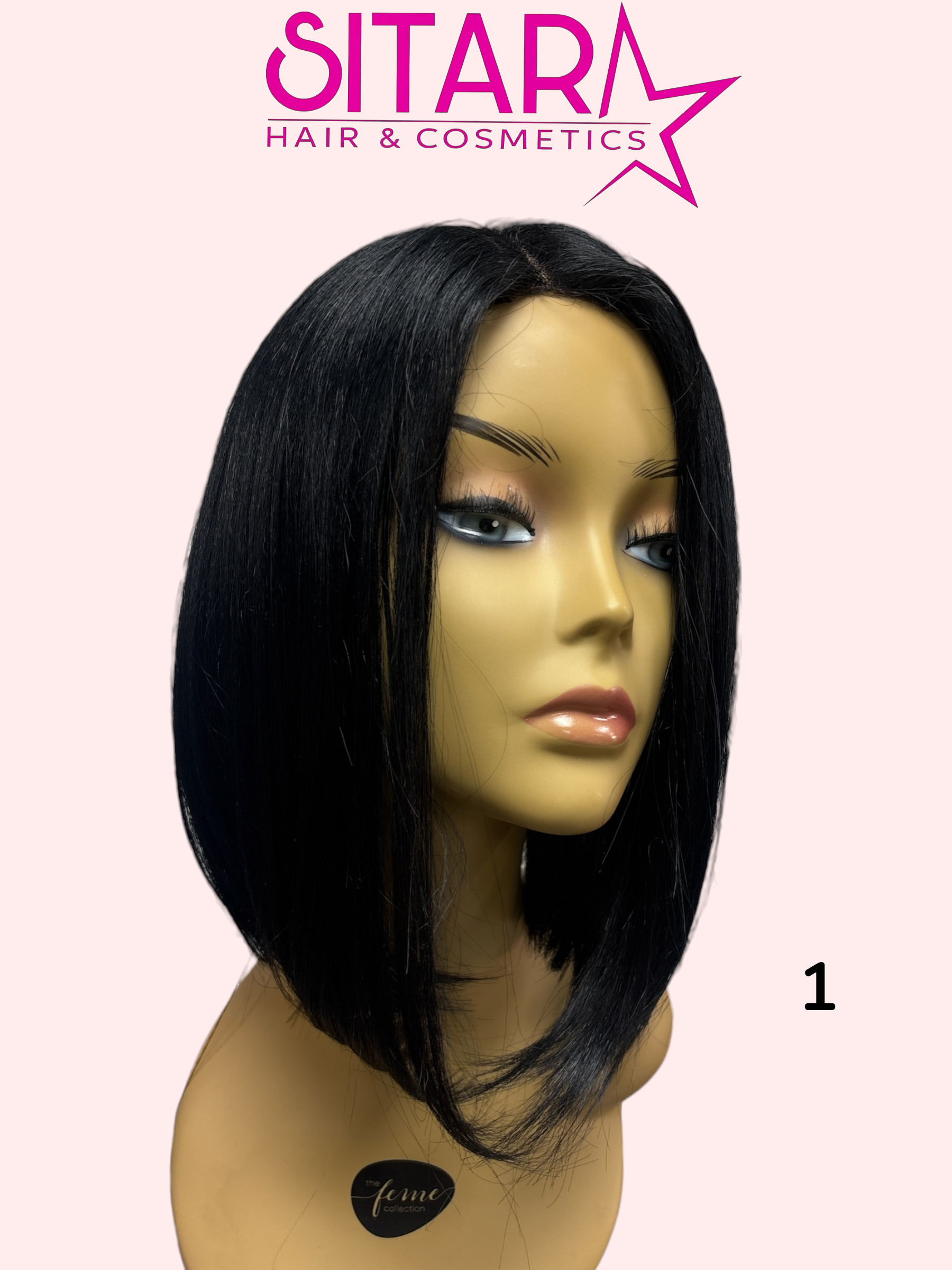 Vania Synthetic Lace Centre Part Bob Wig 12–13in