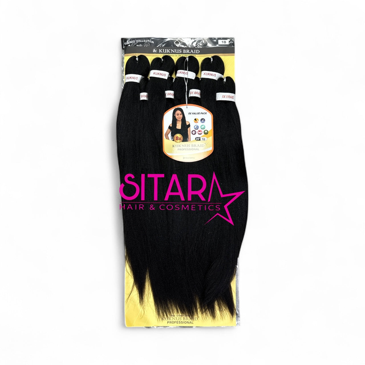 Ez Spetra  8x Synthetic Braids Anti-Itch Fibre For Braiding Hair 26"