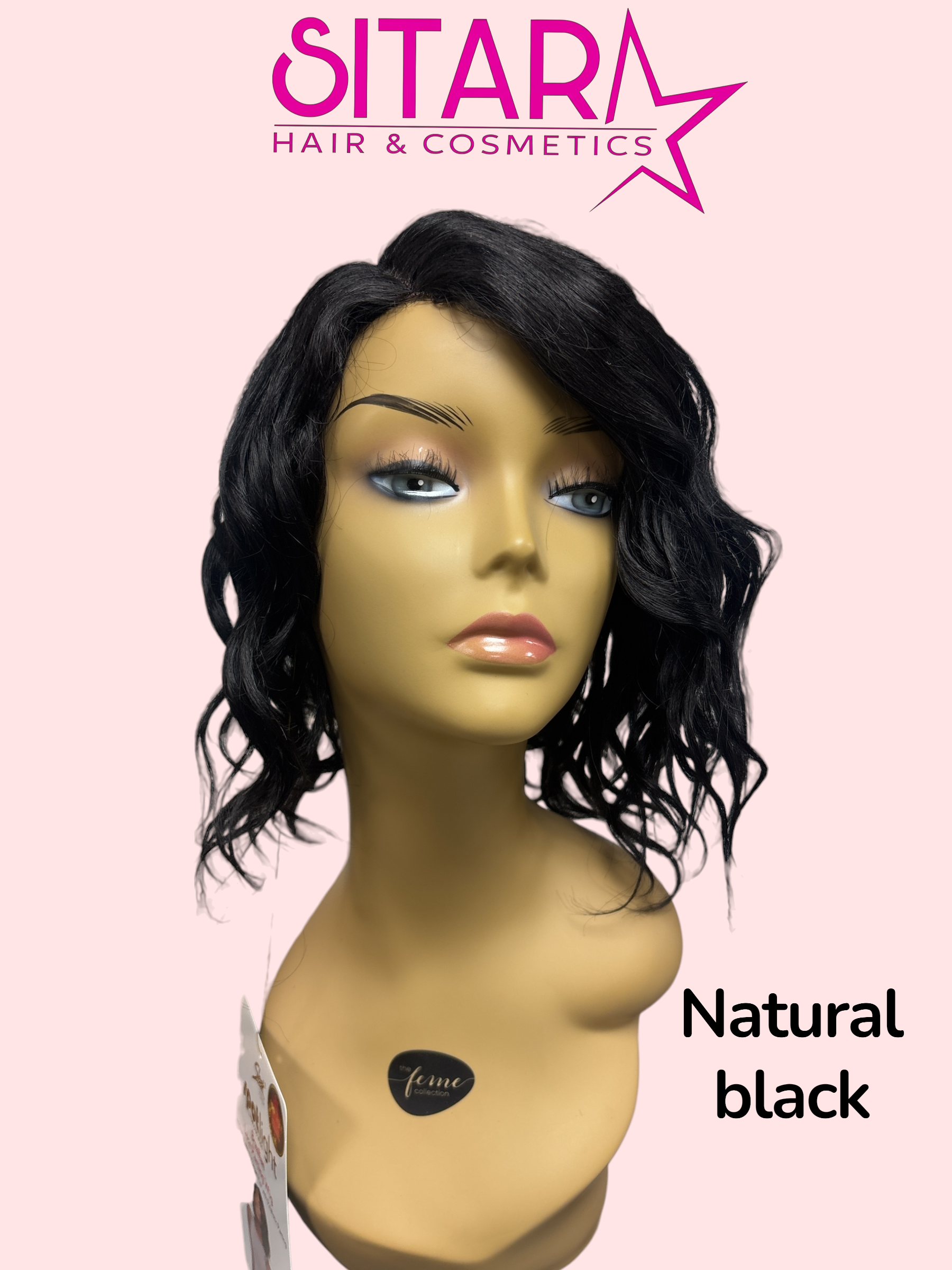 Yamina Human Hair Lace Side Part Wig 11–14"