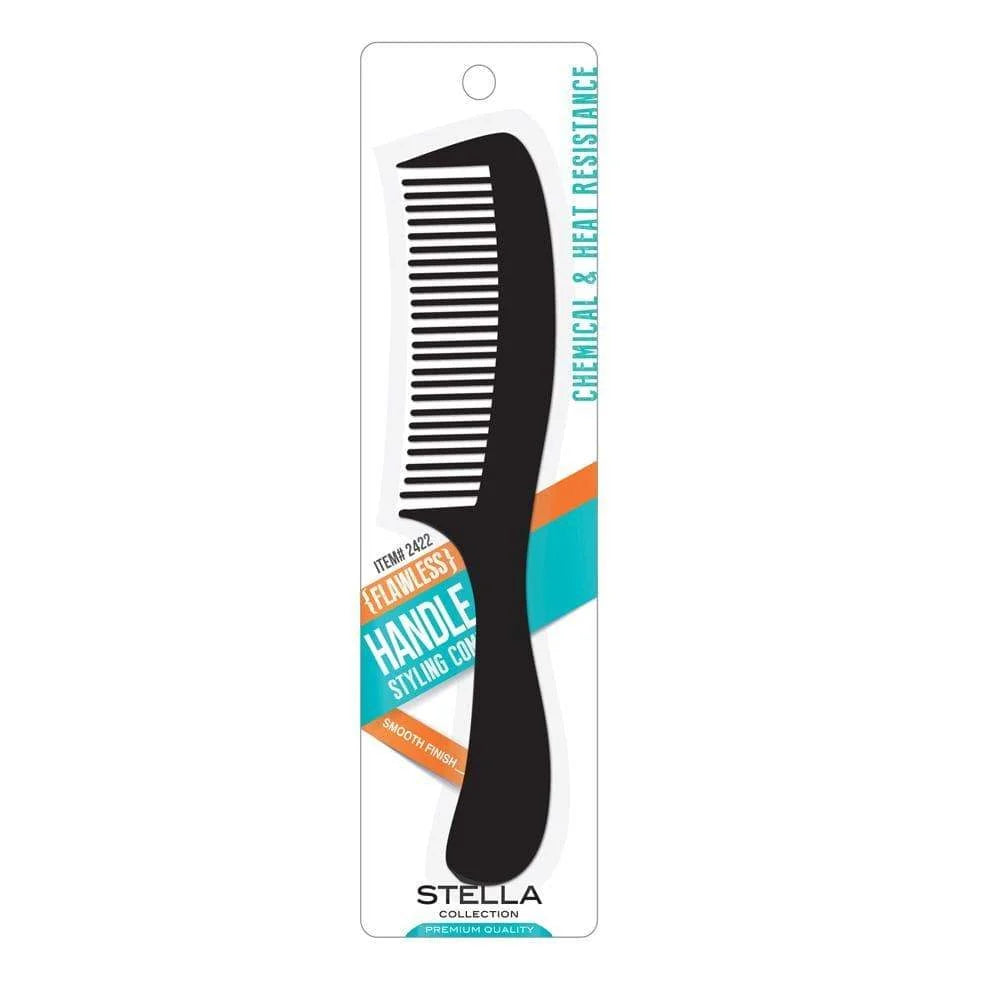 Flawless Handle Styling Comb – Black