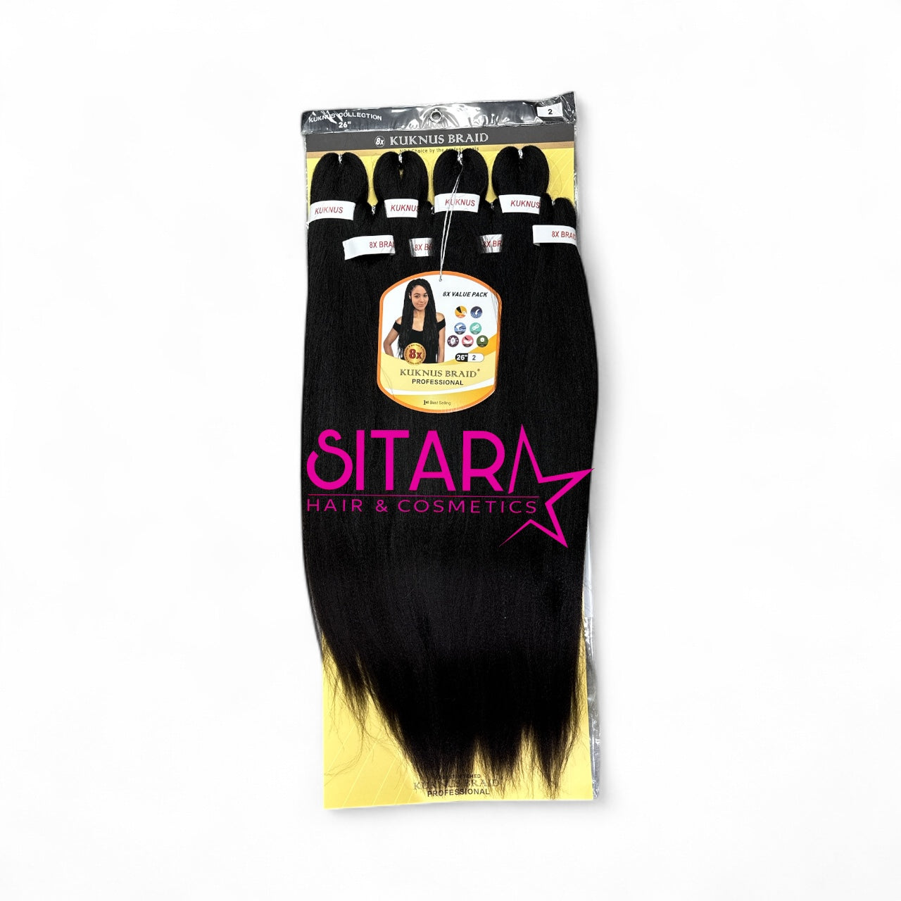 Ez Spetra  8x Synthetic Braids Anti-Itch Fibre For Braiding Hair 26"