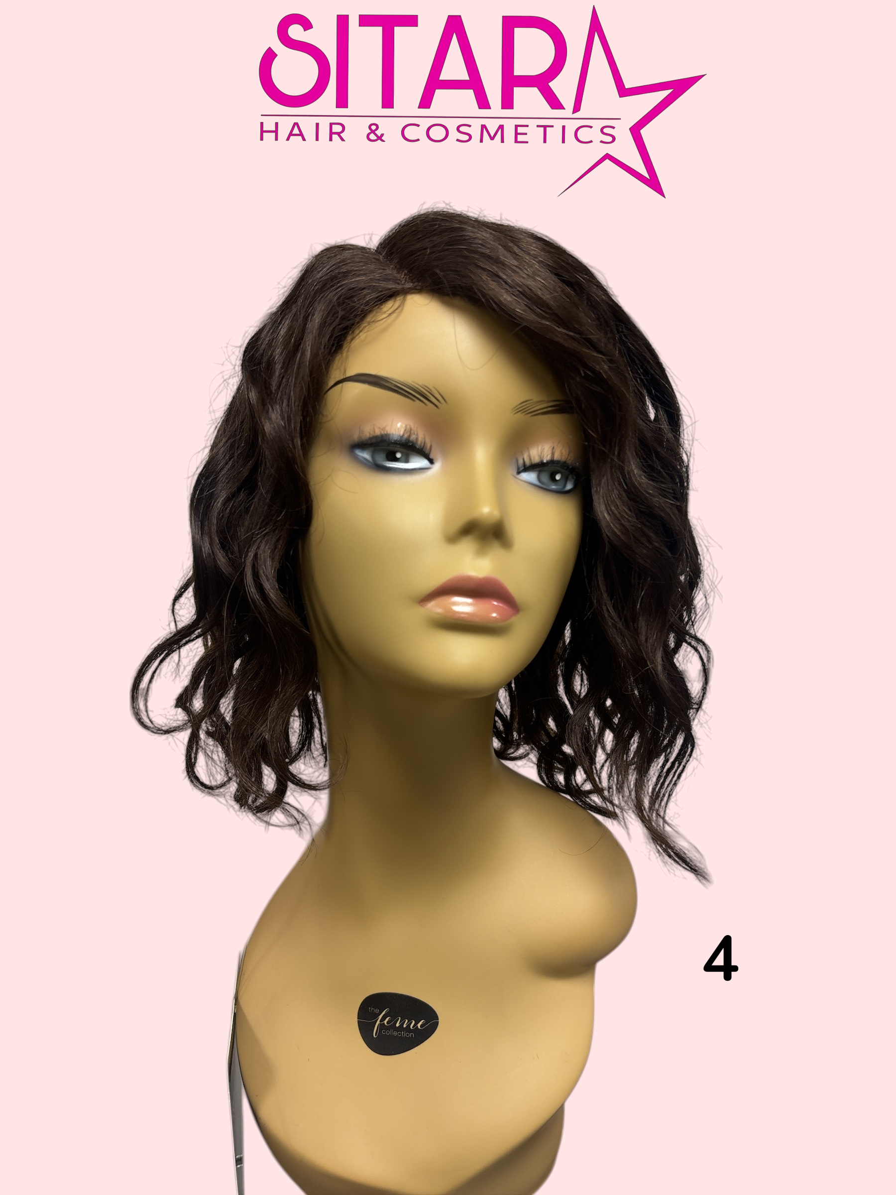 Yamina Human Hair Lace Side Part Wig 11–14"