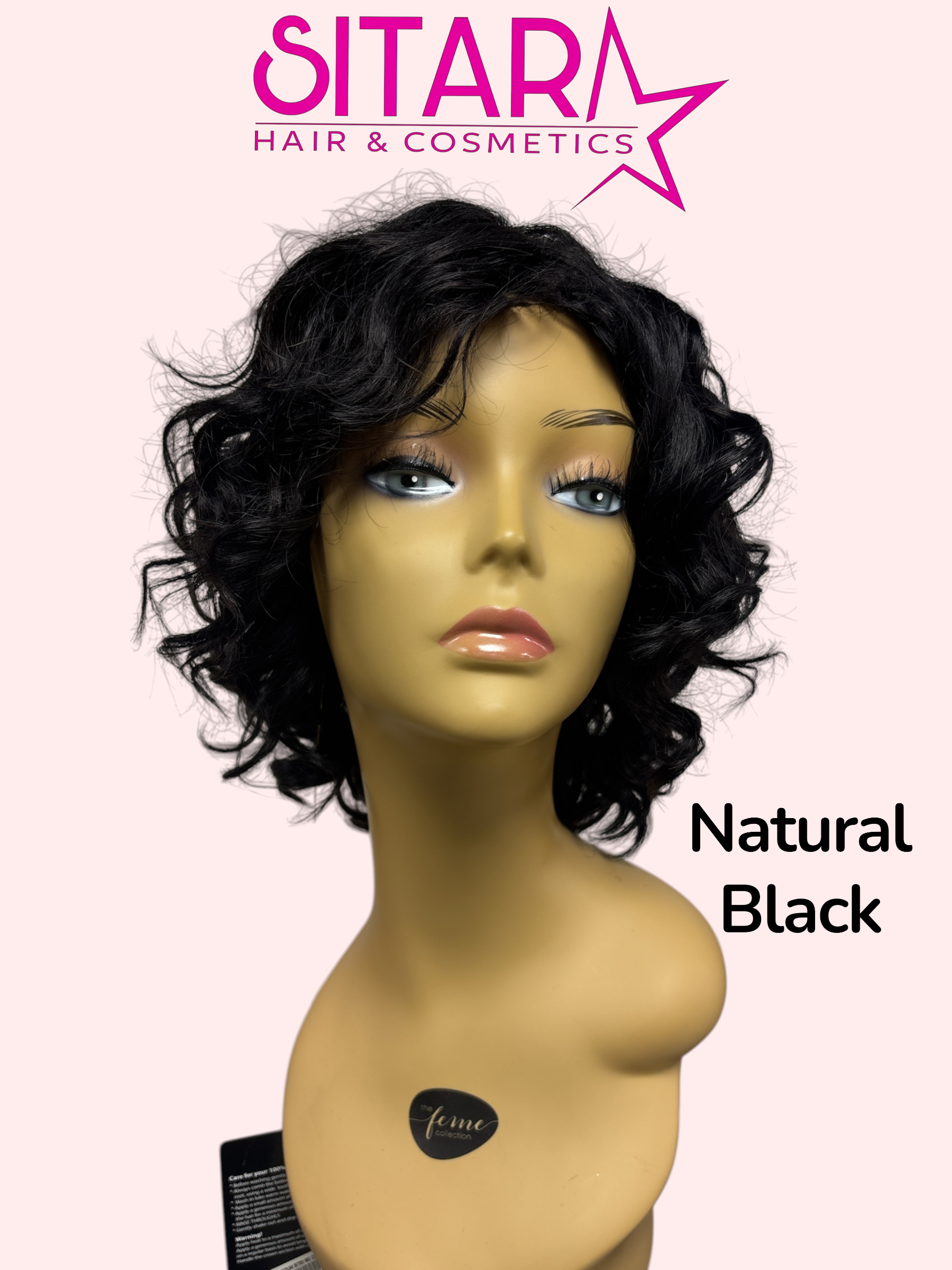 Betris Virgin Gold Brazilian Curly Human Hair Wig 11in