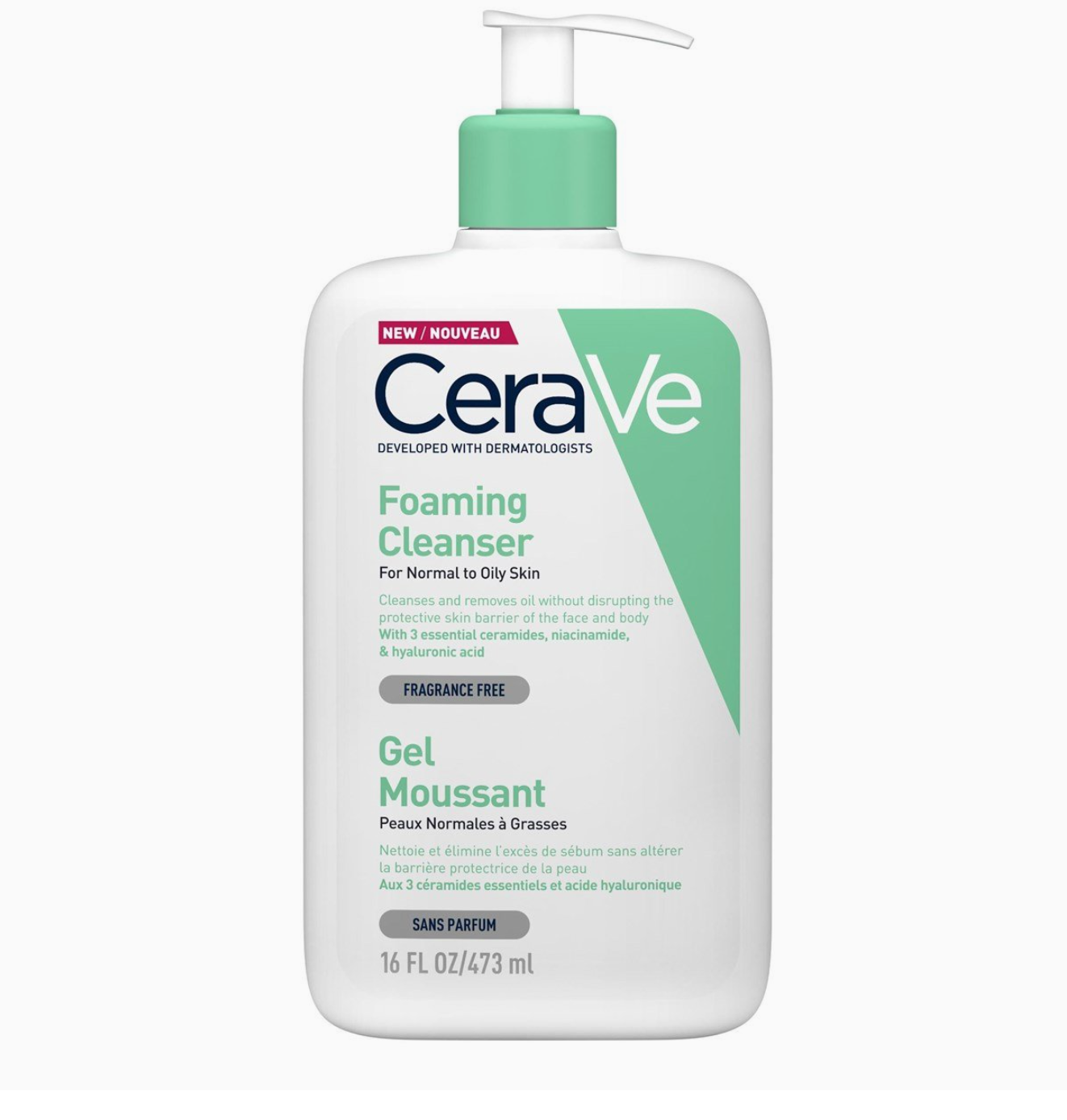 CeraVe Foaming Cleanser for Normal to Oily Skin 473ml