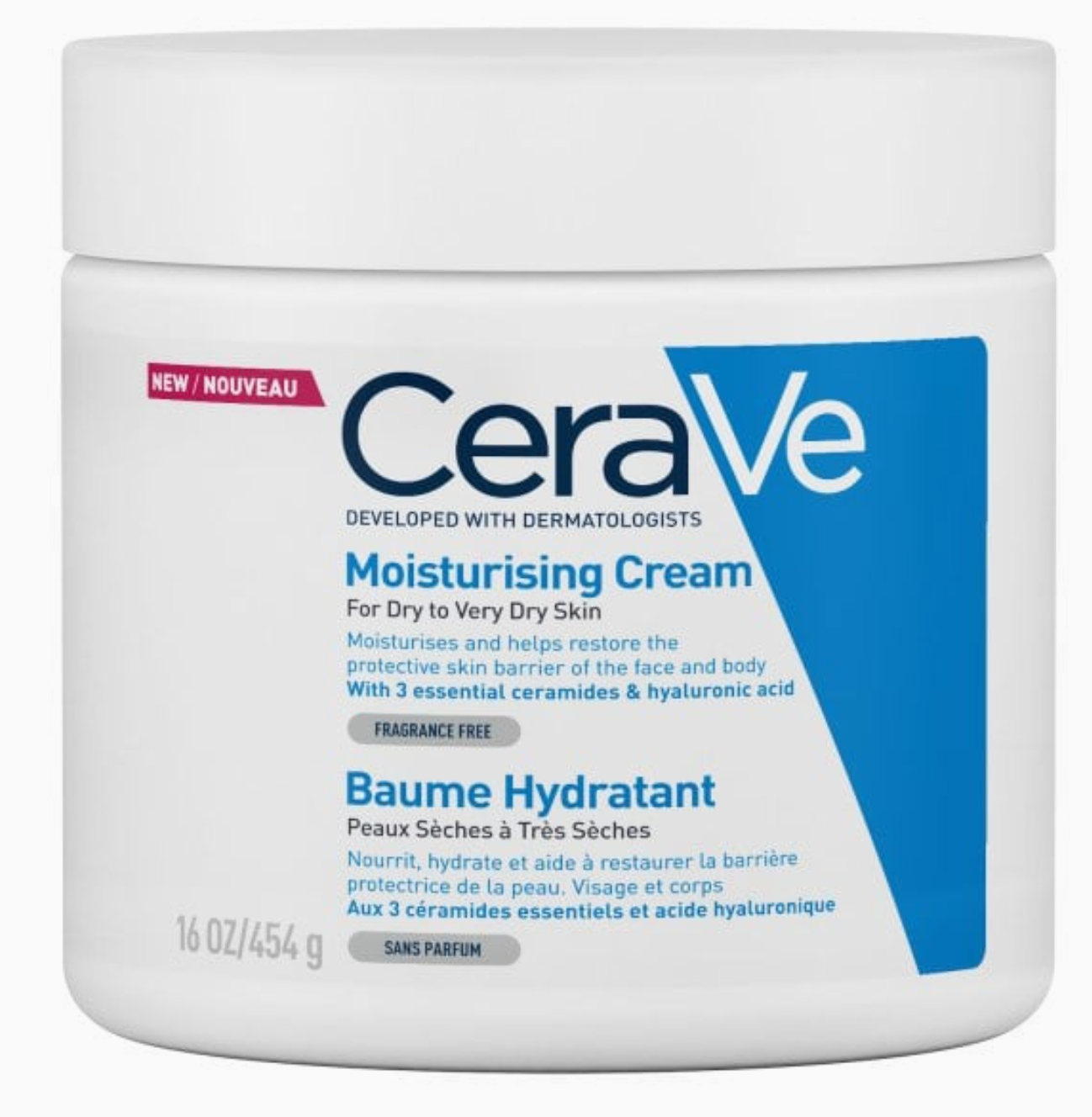 CeraVe Moisturising Cream For Dry to Very Dry Skin 454g