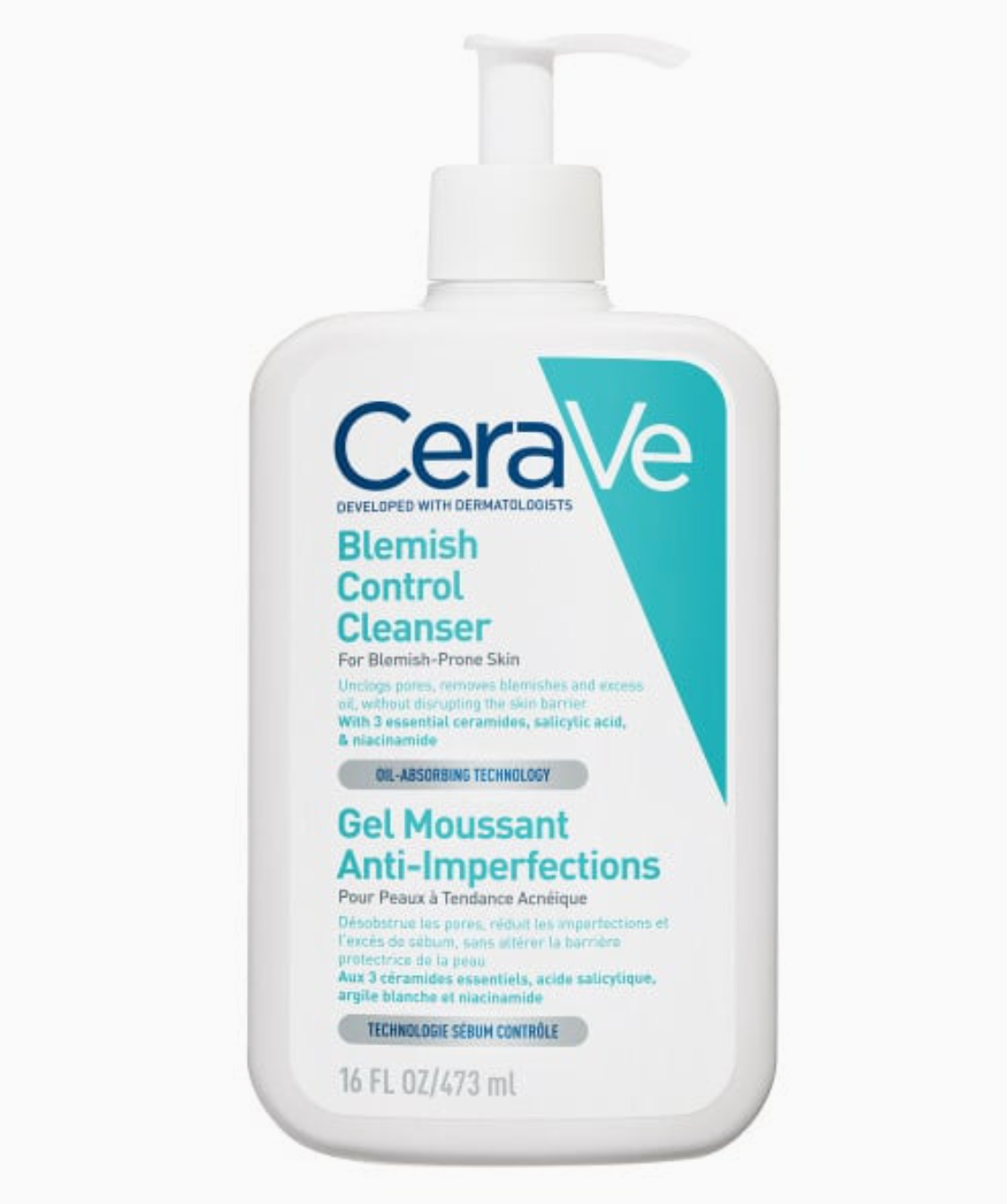 CeraVe Blemish Control Cleanser – For Blemish-Prone Skin 473ml
