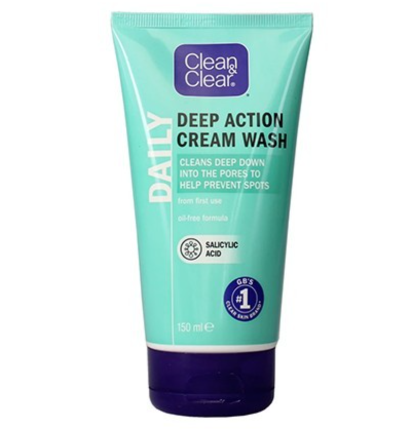 Clean & Clear Daily Deep Action Cream Wash 150ml