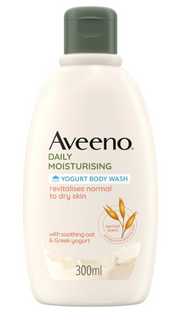 Aveeno Daily Moisturising Yogurt Body Wash Apricot Scent 300ml