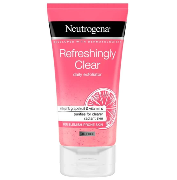 Neutrogena Refreshingly Clear Daily Exfoliator Pink Grapefruit & Vitamin C 150ml