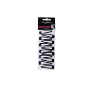 Dany Black Barrettes 12pcs 50/14mm