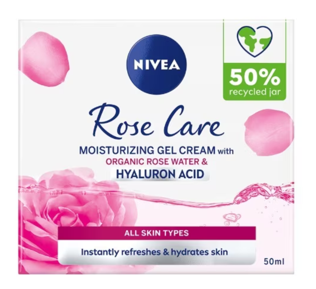 Nivea Rose Care Moisturizing Gel Cream 50ml