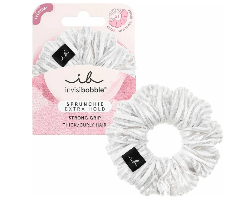 Sprunchie Extra Hold Pure White