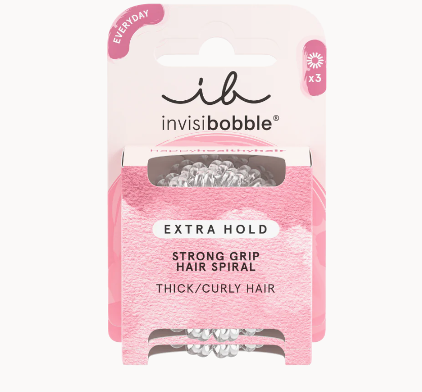 Extra Hold Strong Grip Hair Spiral Crystal Clear