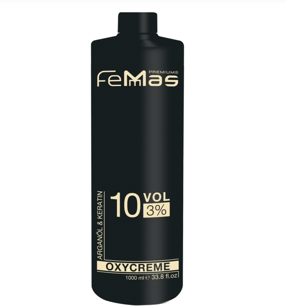 FeMas Premium Oxycreme 10 Vol 3% Argan Oil & Keratin 1000ml