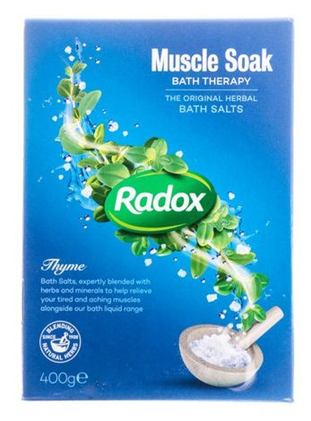 Radox Muscle Soak Herbal Bath Salts with Thyme – 400g