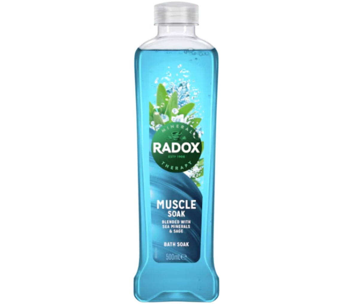 Radox Muscle Soak Bath Soak with Sea Minerals & Sage 500ml
