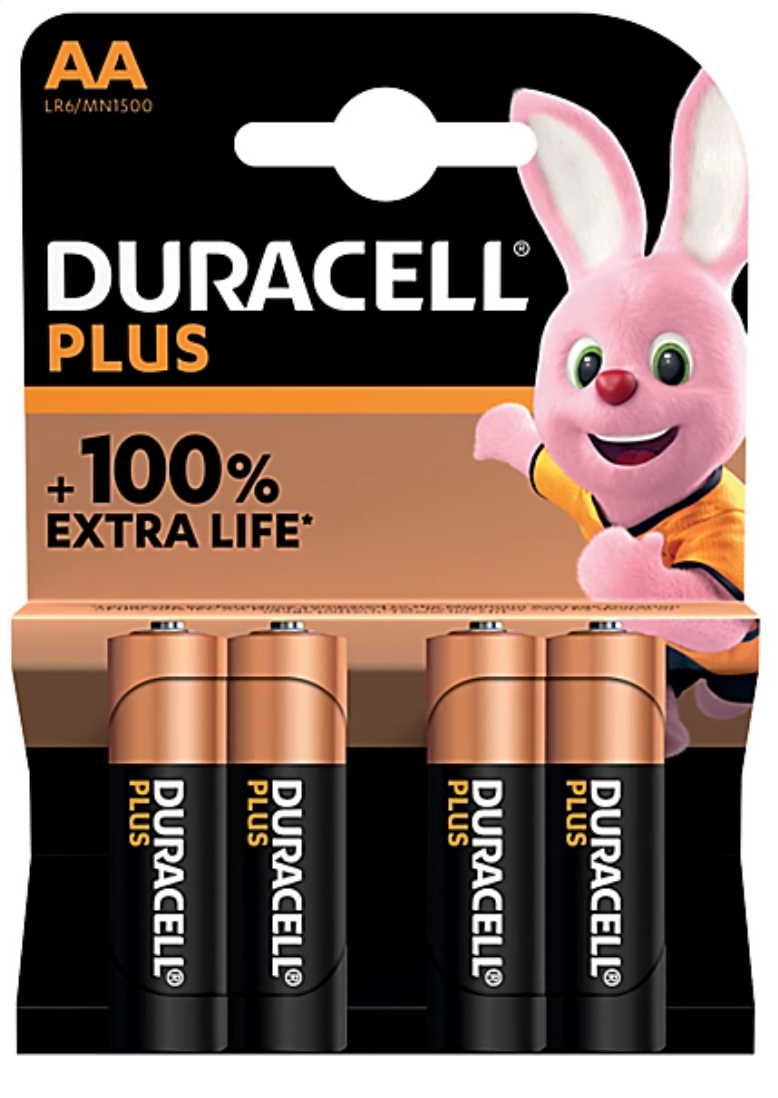 Duracell Plus AA Alkaline Batteries