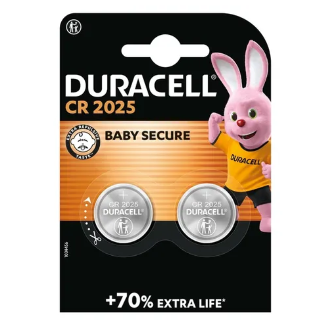 Duracell CR2025 Lithium Coin Battery