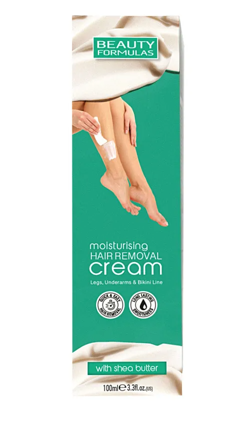 Beauty Formulas Moisturising Hair Removal Cream with Shea Butter 100ml
